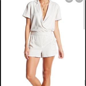NEW YFB Tux romper haze tan shorts